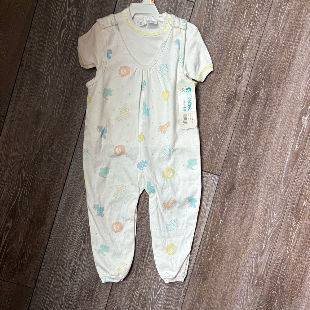 NWT 😳 VINTAGE carters Overalls and layering‎ shirt
